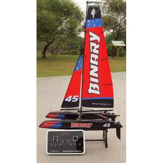 8807V2-Mini Catamaran Binary V2 rouge RTS Joysway