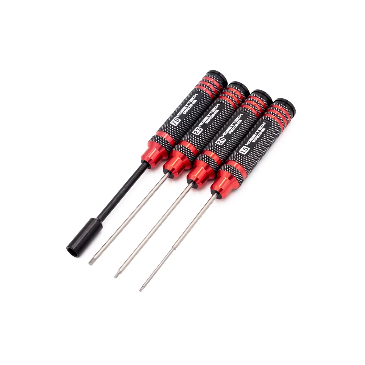 Set de tournevis hexag. alu 1.5 / 2 / 2.5 et douille 7mm Hobbytech Hobbytech HTR-412 - 1
