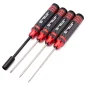 HTR-412-Set de tournevis hexag. alu 1.5 / 2 / 2.5 et douille 7mm Hobbytech - HTR-412