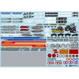 Autocollant sponsors tout-terrain crawler Tamiya Tamiya 54630 - 1