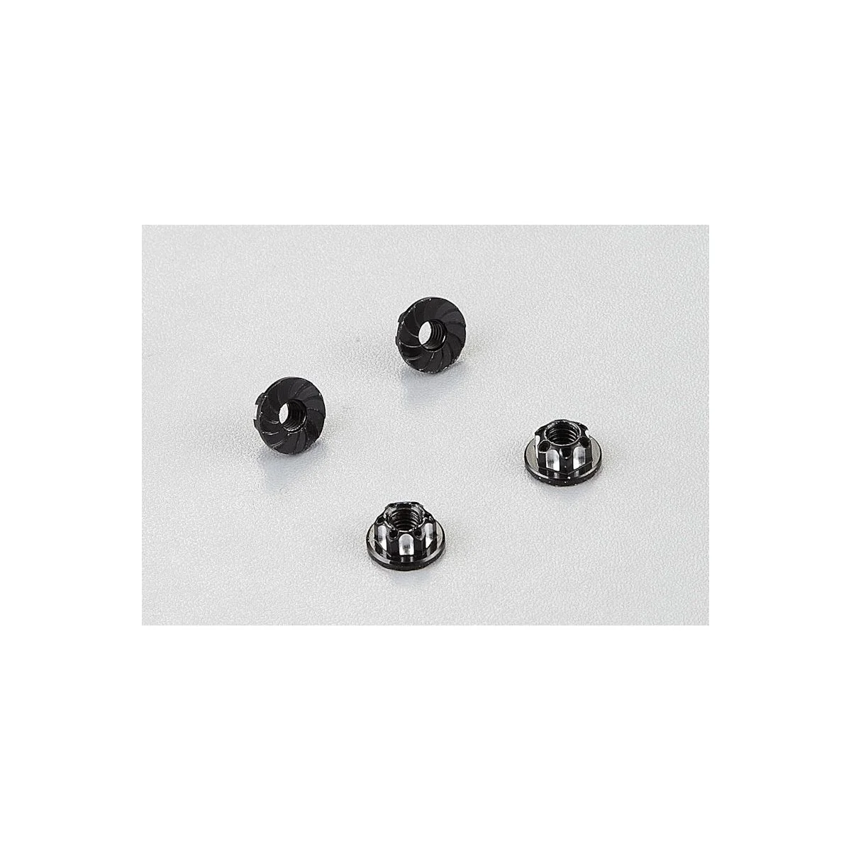 Nuts aluminum Black M4 4pcs 1/10 Killerbody Killerbody KB48365BK - 1 Nuts aluminum Black M4 4pcs 1/10 Killerbody Killerbody KB48365BK - 1