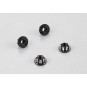 KB48365BK-Nuts aluminum Black M4 4pcs 1/10 Killerbody