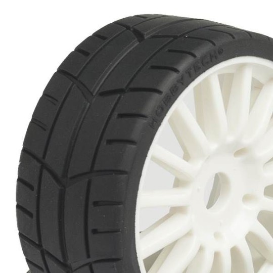 HTR-T452-Tyre wheel white Hobbytech Challenge Rally Game