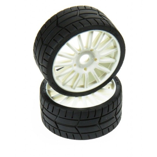HTR-T452-Tyre wheel white Hobbytech Challenge Rally Game