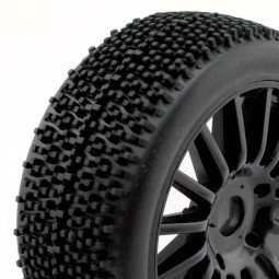 Rocket tires on black spoke rims, 1/8 scale Hobbytech Hobbytech HTR-T444 - 1