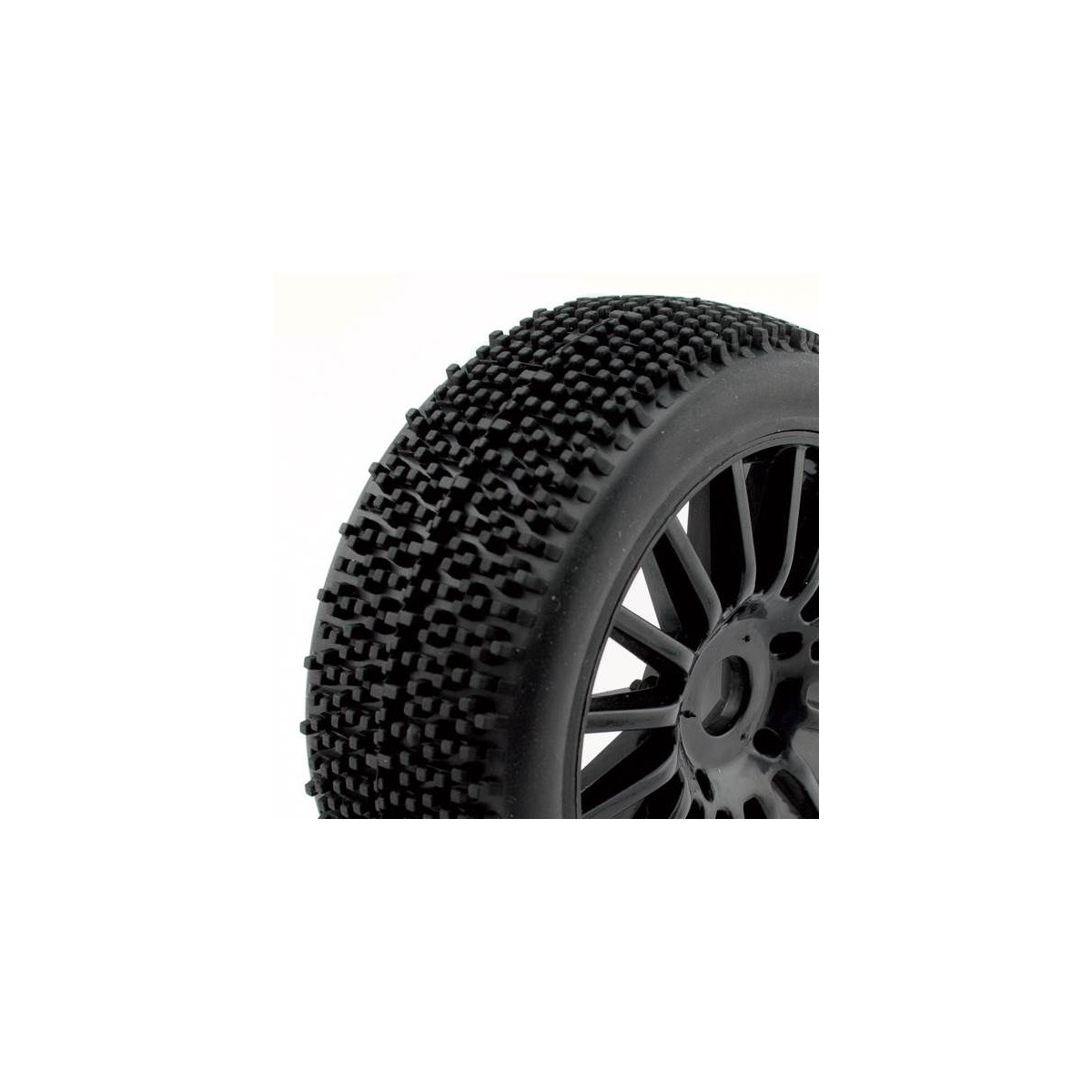 Rocket tires on black spoke rims, 1/8 scale Hobbytech Hobbytech HTR-T444 - 1