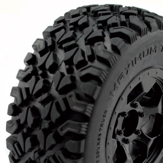 Optimo Short race tyres on RIM black Hobbytech Hobbytech HTR-T470 - 1 HTR-T470-Optimo Short race tyres on RIM black Hobbytech - HTR-T470