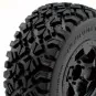HTR-T470-Optimo Short race tyres on RIM black Hobbytech - HTR-T470