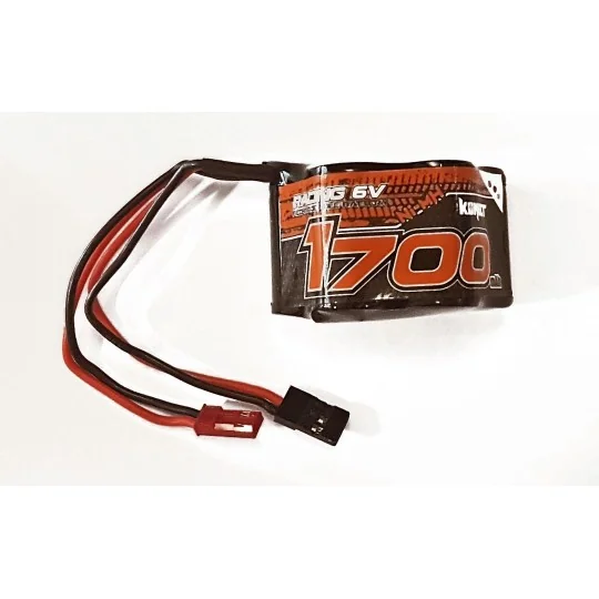 Accu réception 3+2 6V 1700mAh Ni-Mh JR/JST Konect Konect KN-NI6.1700-PYR - 1 KN-NI6.1700-PYR-Accu réception 3+2 6V 1700mAh Ni-Mh JR/JST Konect - KN-NI6.1700-PYR