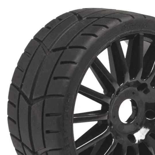 HTR-T452B-Challenge Rally Game Rim Tires Black Hobbytech - HTR-T452B