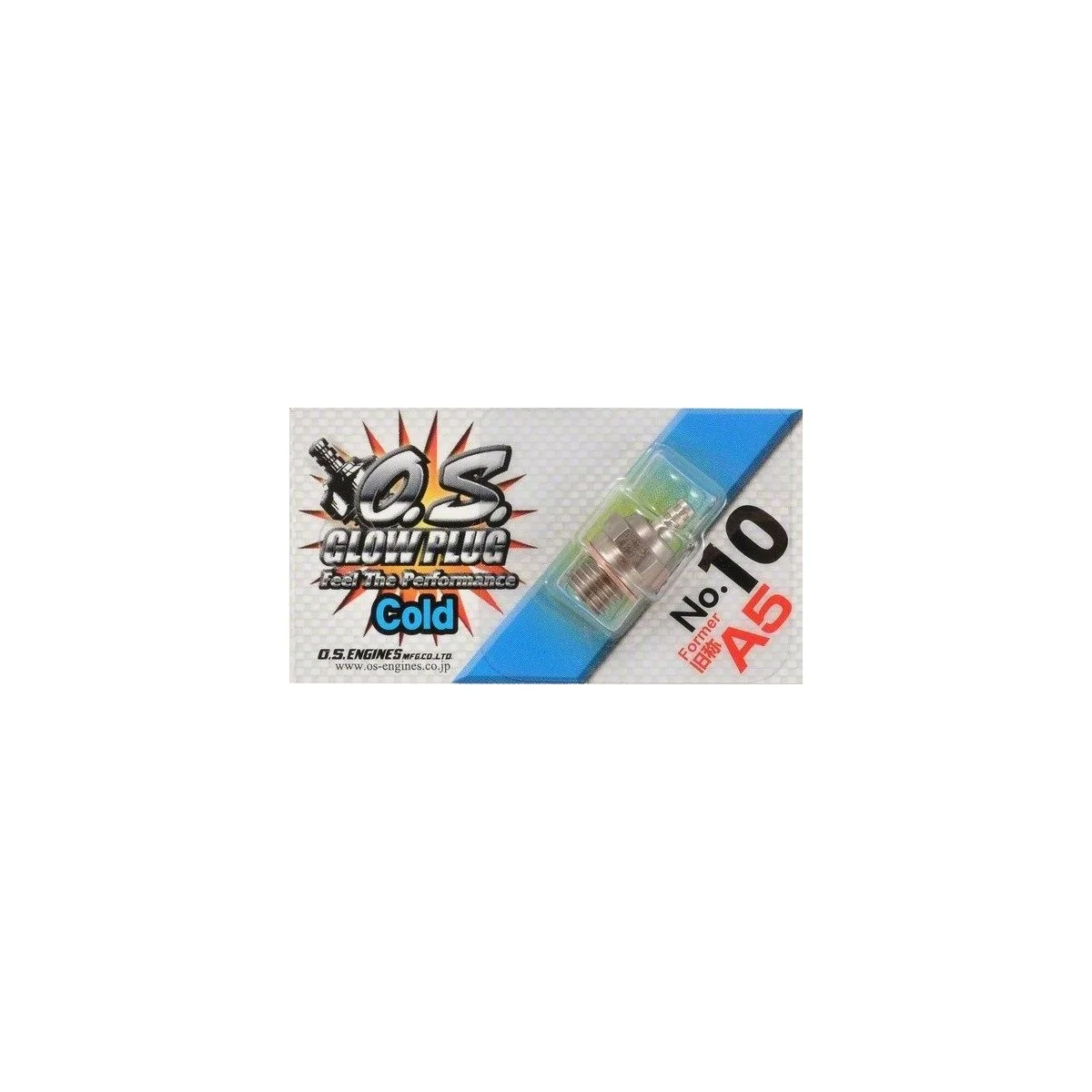 Cold glow plug OS A5 n ° 10 OS Engines 71605100 - 2 Cold glow plug OS A5 n ° 10 OS Engines 71605100 - 2