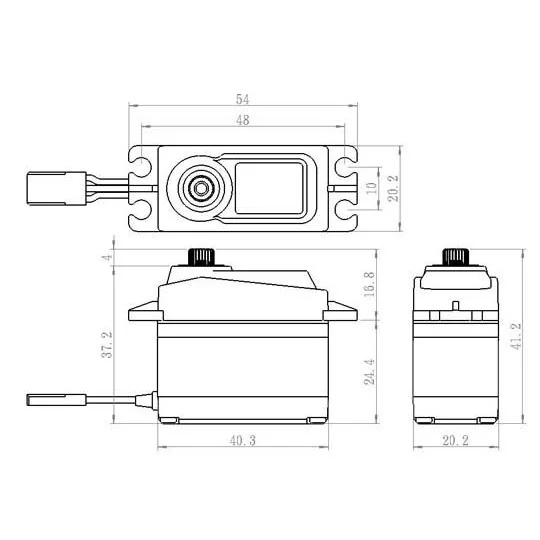 Servo SC-1256TG Savox Savox SC-1256TG+ - 2 SC-1256TG+-Servo SC-1256TG Savox - SC-1256TG+