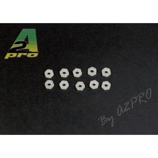 27003-Nylon M3 nuts (10) A2Pro