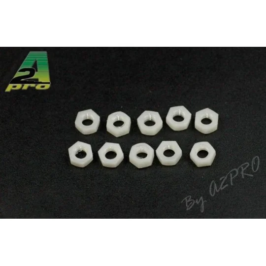 27005-Nylon M5 nuts (10) A2Pro