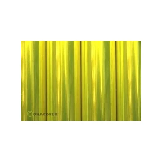 21-035-002-Entoilage Oracover Jaune fluo transparent 2m