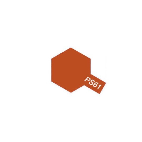 86061-Paint metal orange Lexan bomb PS61 Tamiya