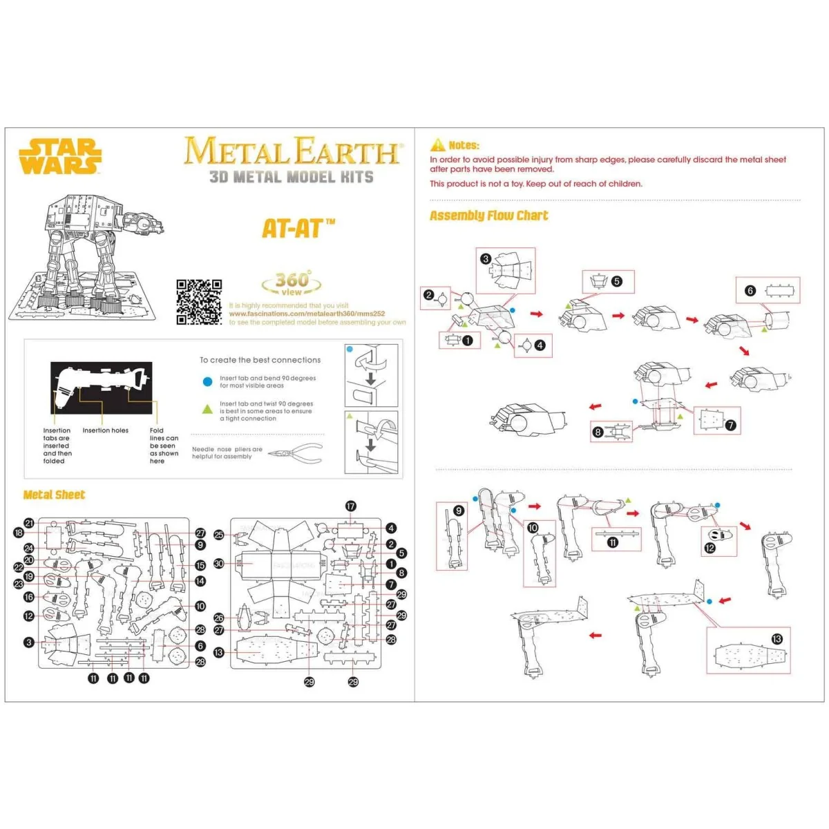 AT-AT Star Wars Metal Earth Metal Earth MMS252 - 7