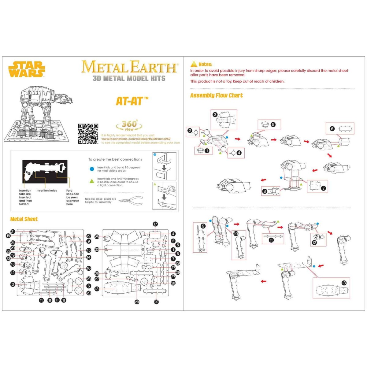 AT-AT Star Wars Metal Earth Metal Earth MMS252 - 7