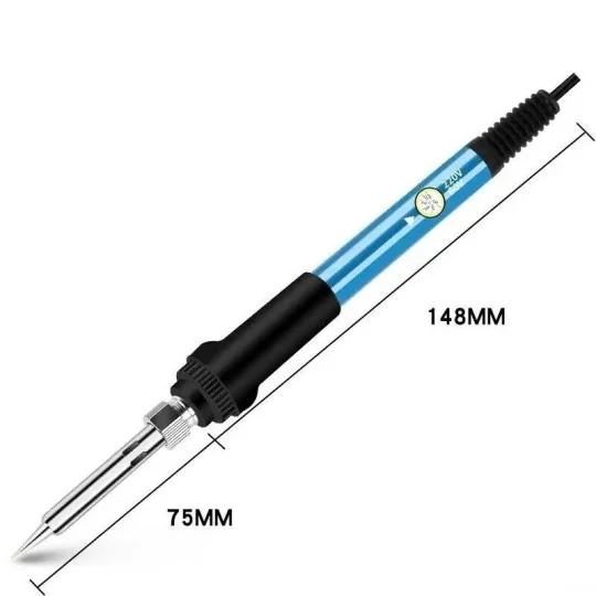 Fer à souder 220V 60W, température ajustable + accessoires 1077119 - 4 1077119-Fer à souder 220V 60W, température ajustable + accessoires - 1077119
