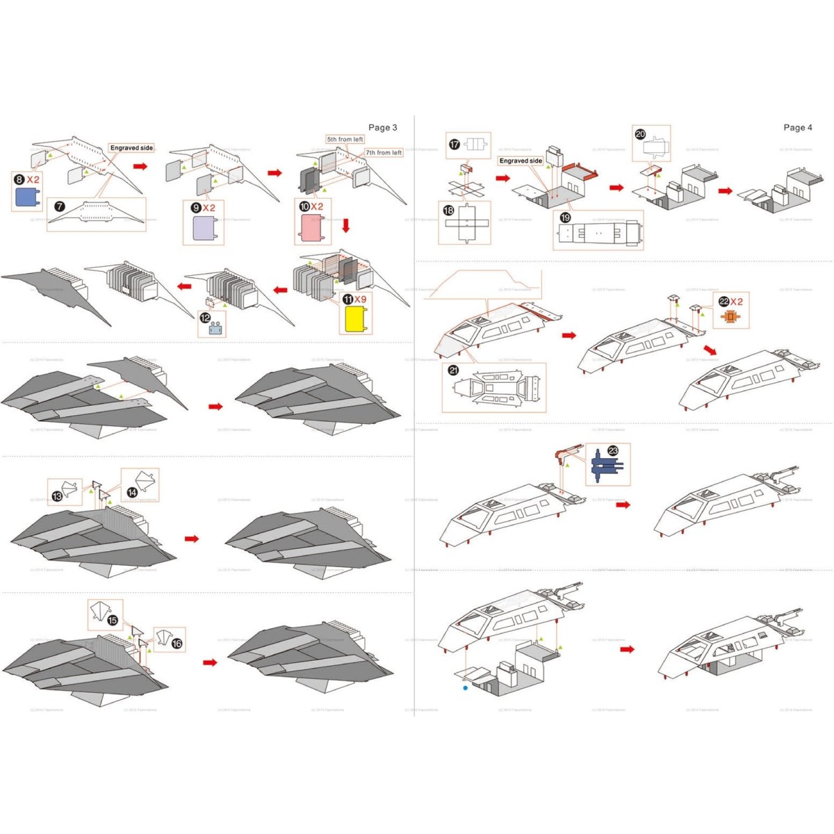Snowspeeder Star Wars Metal Earth Metal Earth MMS258 - 7