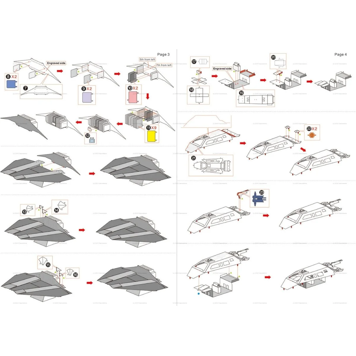 Snowspeeder Star Wars Metal Earth Metal Earth MMS258 - 7