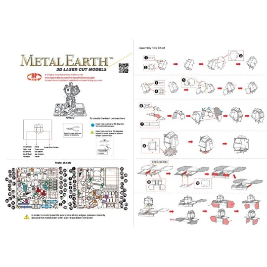 MMS301-Bumblebee Transformers Metal Earth - MMS301