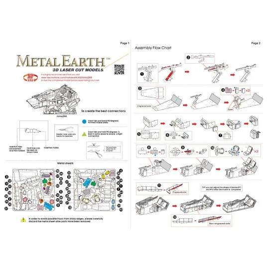 MMS268-First Order Snowspeeder Star Wars Metal Earth - MMS268