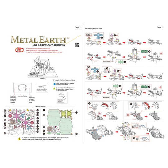 MMS267-TIE Fighter Spécial Forces Star Wars Metal Earth