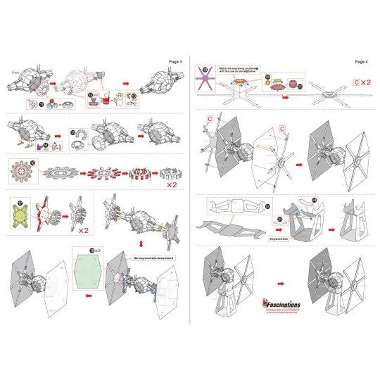 MMS267-TIE Fighter Spécial Forces Star Wars Metal Earth
