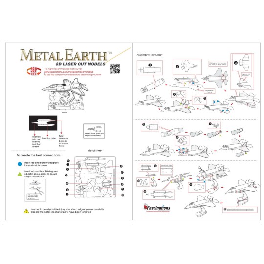MMS065-F-65 Lightning II Metal Earth - MMS065