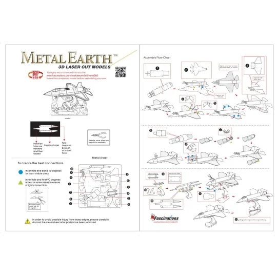 MMS065-F-65 Lightning II Metal Earth - MMS065