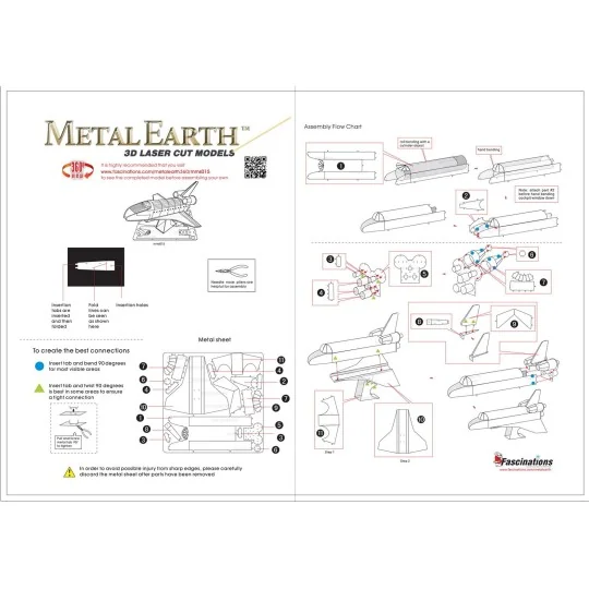 MMS015I-Navette Entreprise NASA Metal Earth - MMS015I