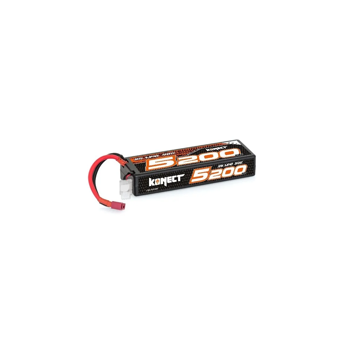 Li - Po 5200mAh 50 c 2S 7.4V hull (Dean) Konect Hobbytech KN-LP2S5200 - 1