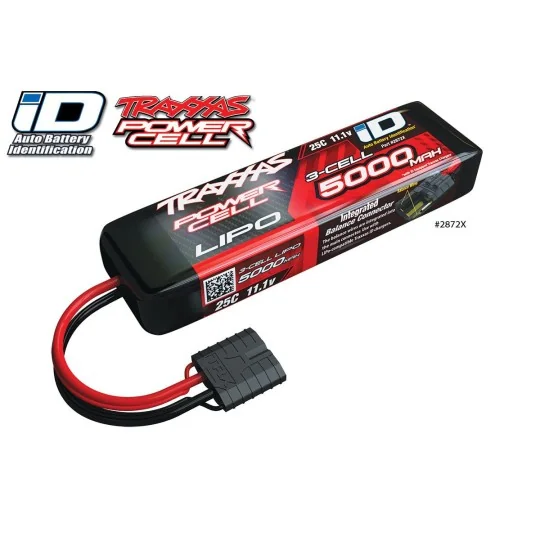 TRX-2872X-LiPo 3S 11.1V 5000mAh 25C ID Traxxas