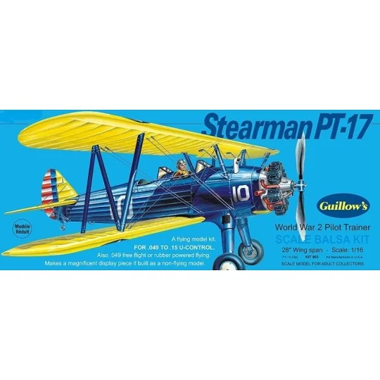 S0280803-Stearman PT-17 Guillow's - S0280803
