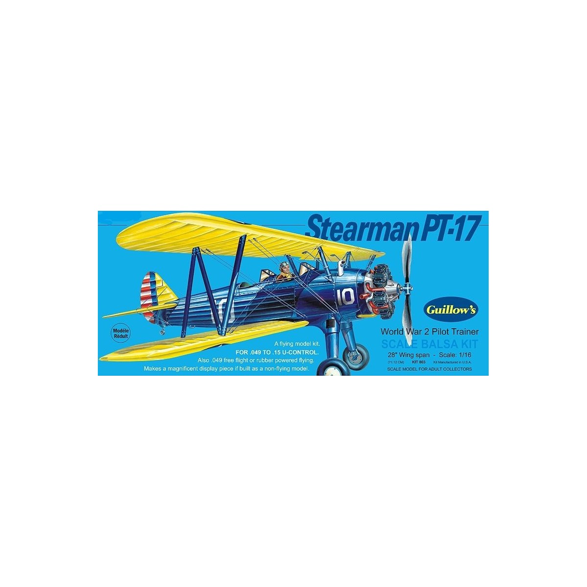 Stearman PT - 17 Guillow's Guillow's S0280803 - 1 Stearman PT - 17 Guillow's Guillow's S0280803 - 1