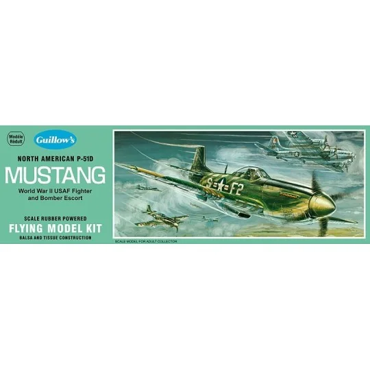 P 51 Mustang Guillow's Guillow's S0280905 - 1 S0280905-P 51 Mustang Guillow's - S0280905