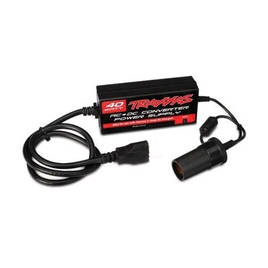 TRX-2976G-Power 40W 230V AC charger 2 has original 12V Traxxas