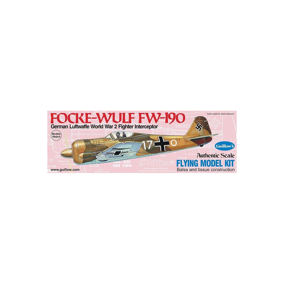 Focke Wulf FW - 190 Guillow's Guillow's S0280502 - 1 Focke Wulf FW - 190 Guillow's Guillow's S0280502 - 1
