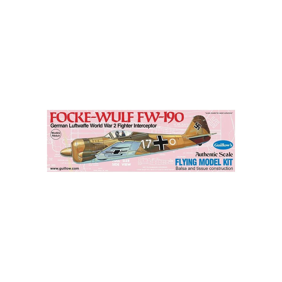 Focke Wulf FW - 190 Guillow's Guillow's S0280502 - 1 Focke Wulf FW - 190 Guillow's Guillow's S0280502 - 1