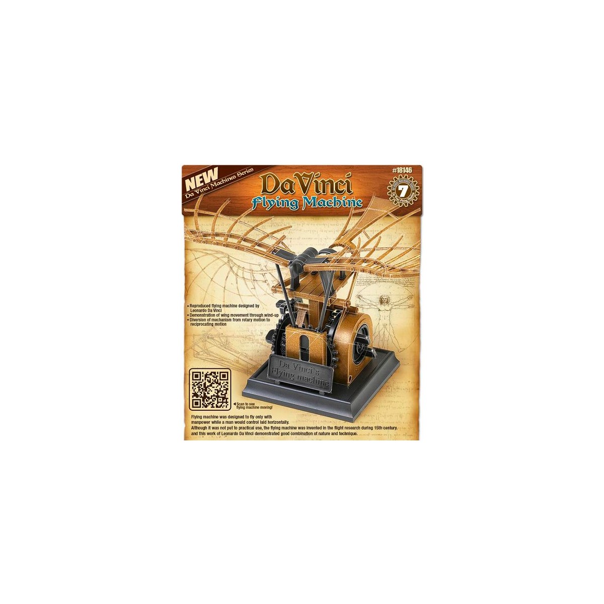 Flying Machine Leonardo da Vinci Academy Academy 18146 - 1 Flying Machine Leonardo da Vinci Academy Academy 18146 - 1