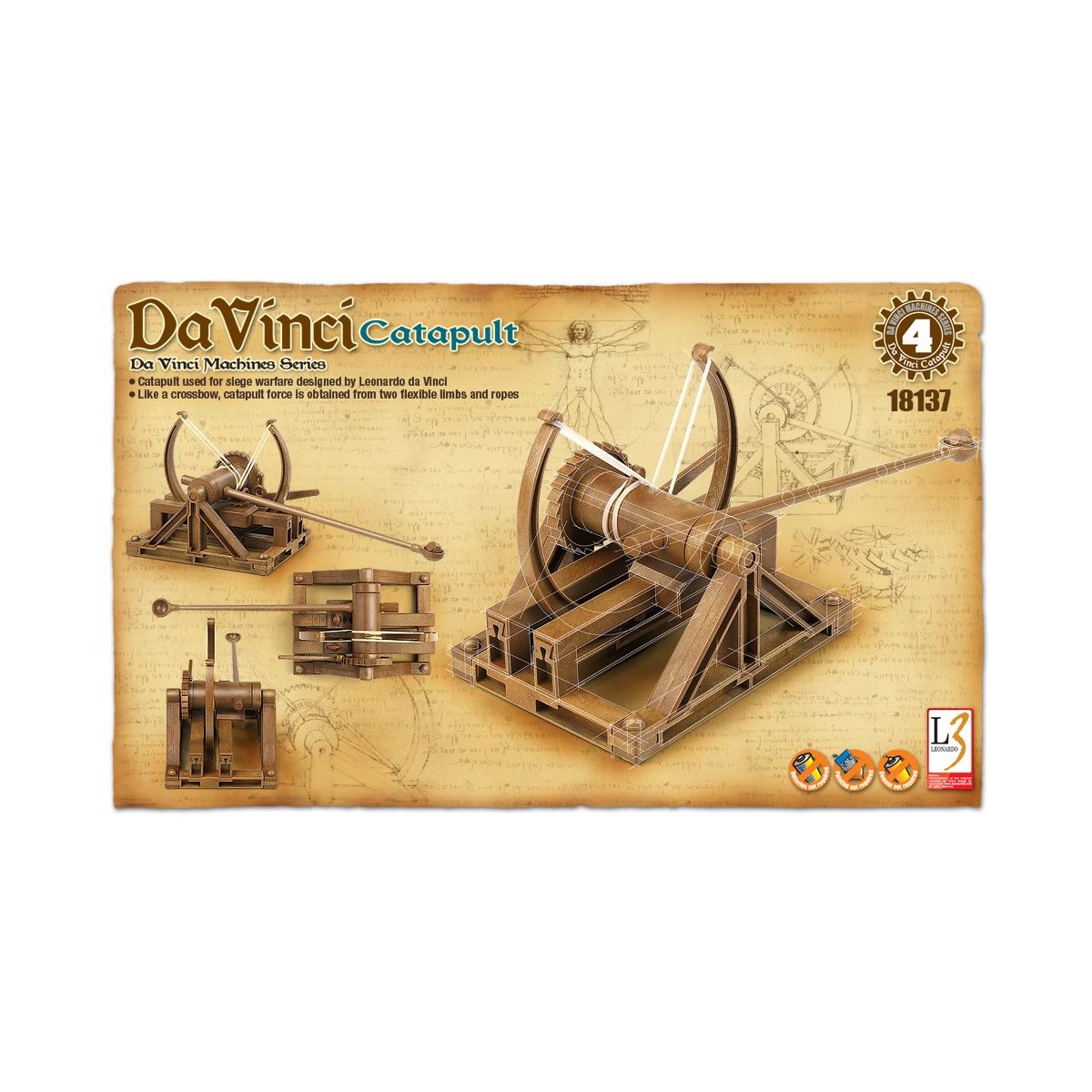 Catapult Leonardo da Vinci Academy Academy 18137 - 1 Catapult Leonardo da Vinci Academy Academy 18137 - 1