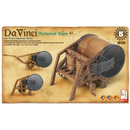 Mechanical Drum Leonardo da Vinci Academy Academy 18138 - 1 18138-Mechanical Drum Leonardo da Vinci Academy - 18138