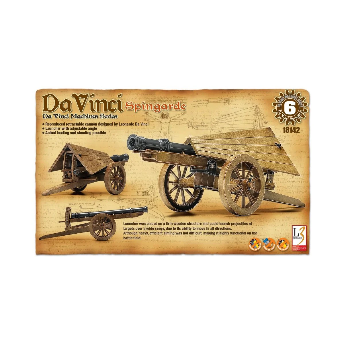Canon Spingarde Leonardo da Vinci Academy Academy 18142 - 1 Canon Spingarde Leonardo da Vinci Academy Academy 18142 - 1