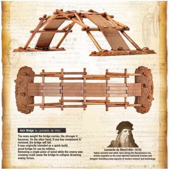 Arch Bridge Leonardo da Vinci Academy Academy 18153 - 2 18153-Arch Bridge Leonardo da Vinci Academy - 18153