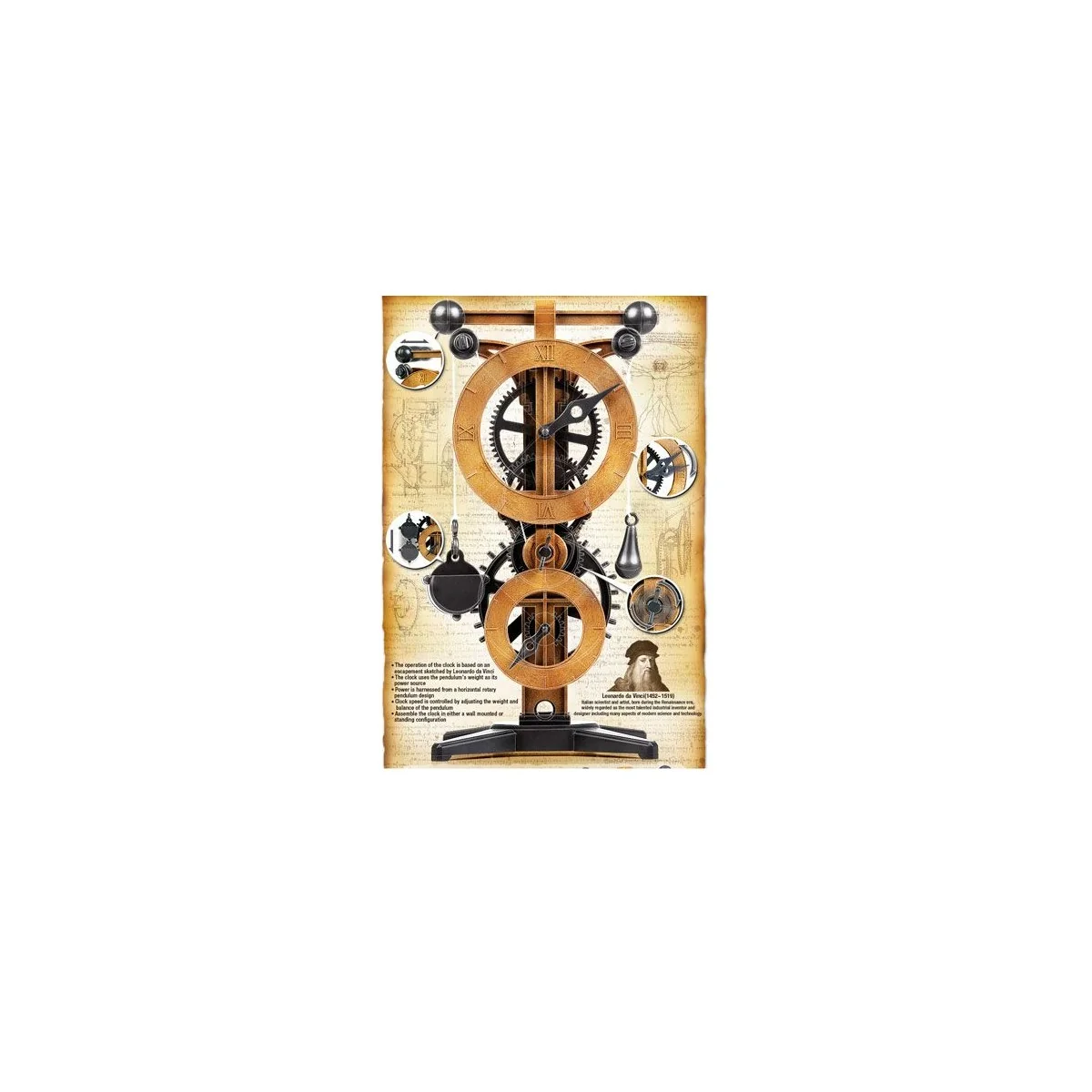 Clock Clock Leonardo da Vinci Academy Academy 18150 - 1