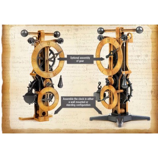 18150-Horloge Clock Léonard De Vinci Academy