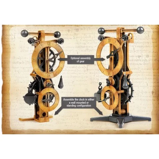 Clock Clock Leonardo da Vinci Academy Academy 18150 - 2 18150-Clock Clock Leonardo da Vinci Academy - 18150