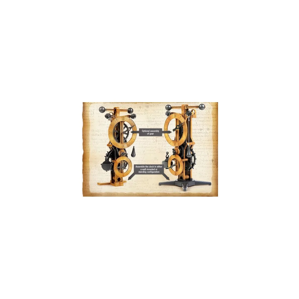 Clock Clock Leonardo da Vinci Academy Academy 18150 - 2 Clock Clock Leonardo da Vinci Academy Academy 18150 - 2