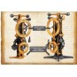 Clock Clock Leonardo da Vinci Academy Academy 18150 - 2 18150-Clock Clock Leonardo da Vinci Academy - 18150